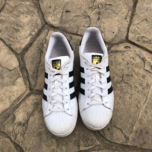 Adidas Superstar Shoes, women’s size 9.